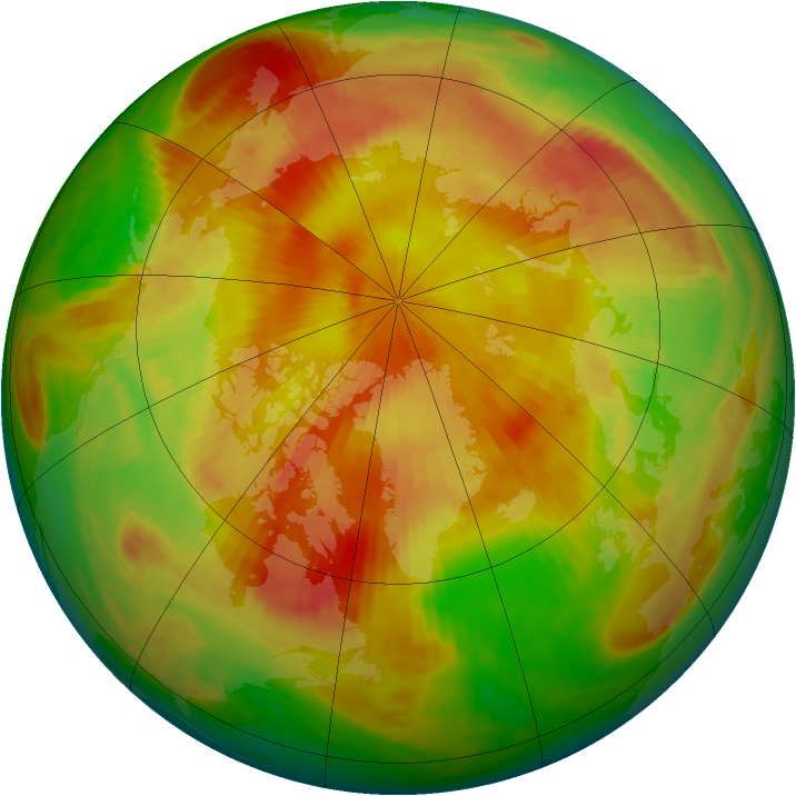 Arctic ozone map for 01 May 1998